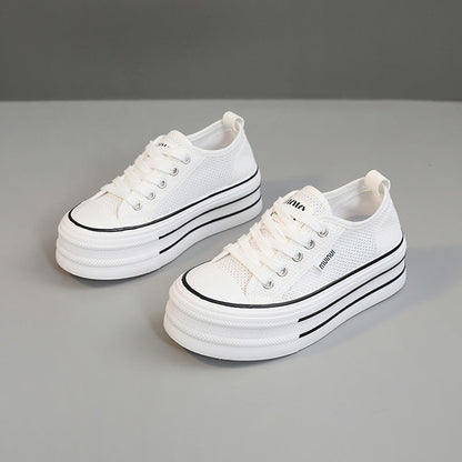Damen Sneaker Plattform atmungsaktiv Mesh Modern - BerlinGlamour