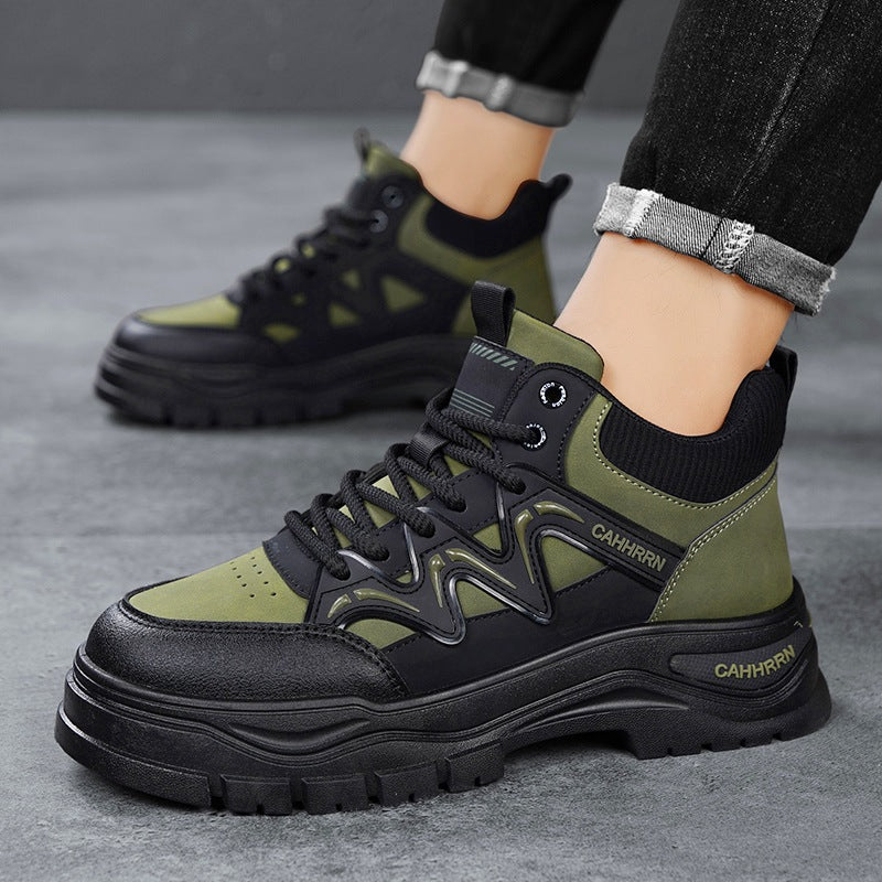 Damen Sport-Sneaker High-Top Schwarz Outdoor