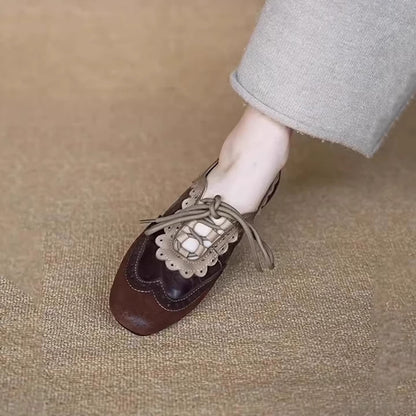 Damen Schnürschuhe Elegante Perforiert Komfortschuhe