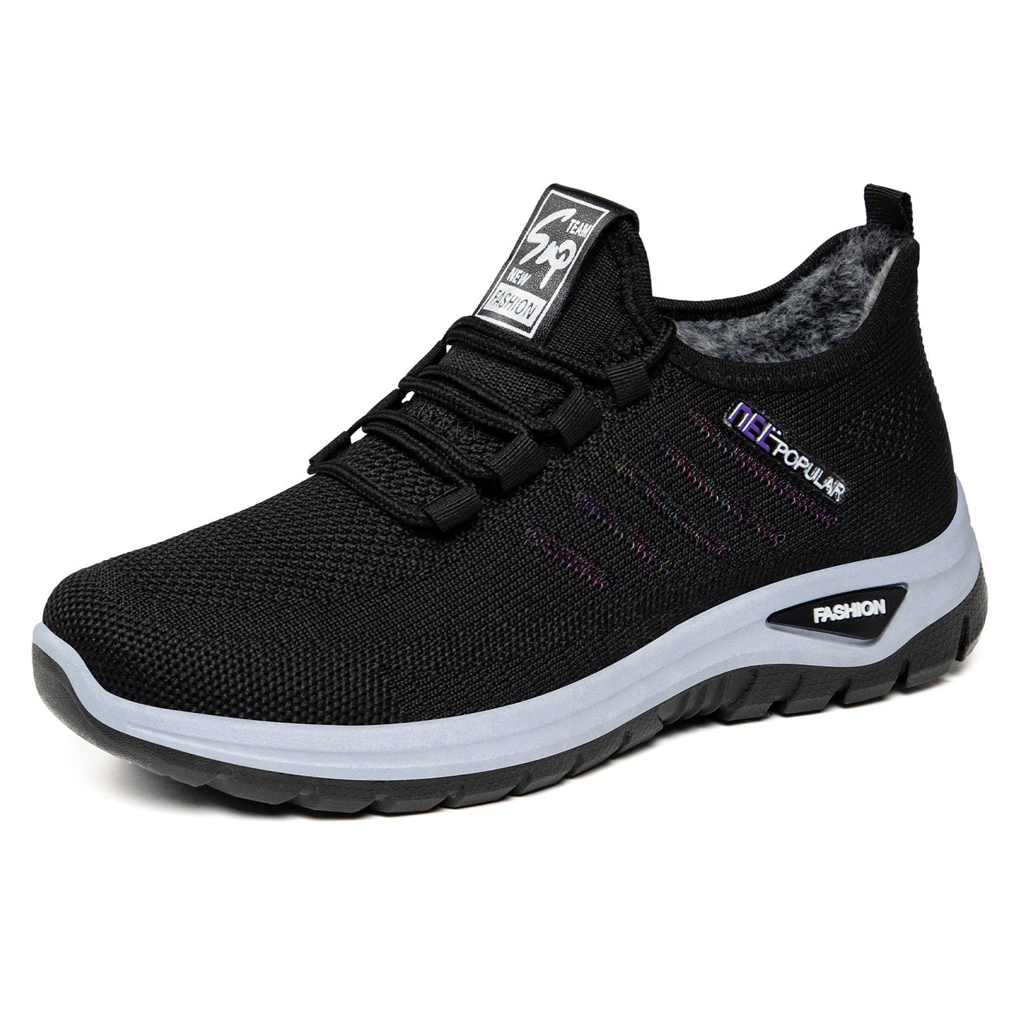 Damen Sneaker Sportlich Bequem Kuschelig