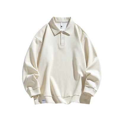 Herren Poloshirt Oversized Lässig mit Kragen Modern