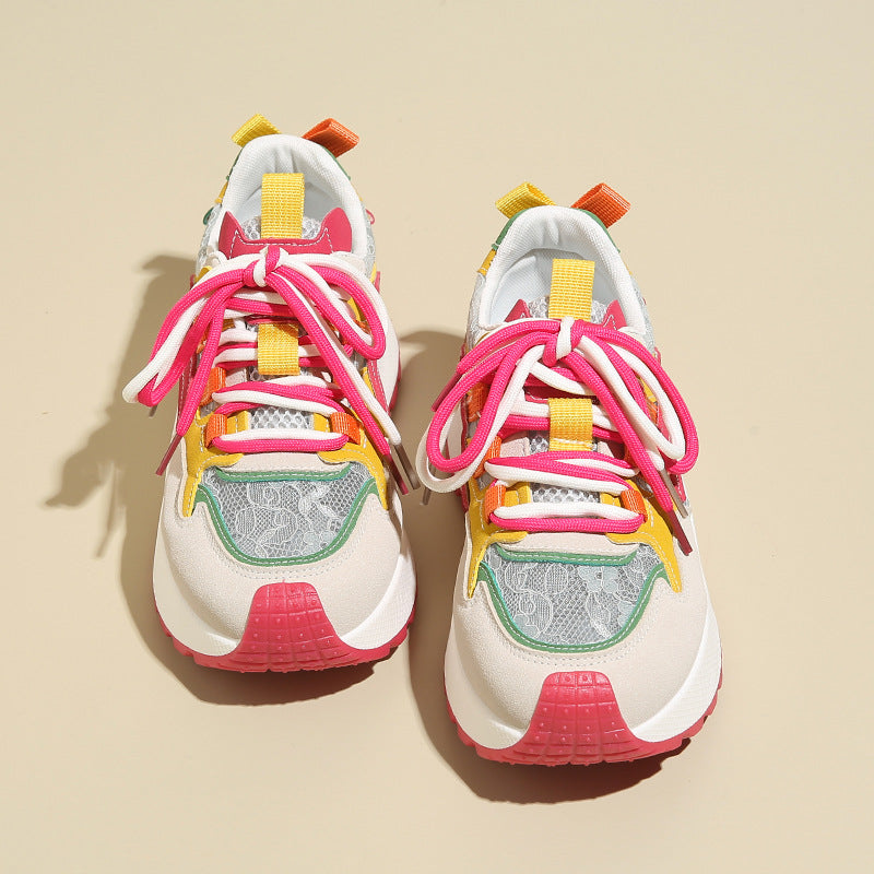 Damen Sneaker Sportlich atmungsaktiv Laufschuhe Komfort