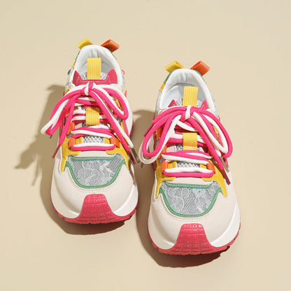 Damen Sneaker Sportlich atmungsaktiv Laufschuhe Komfort