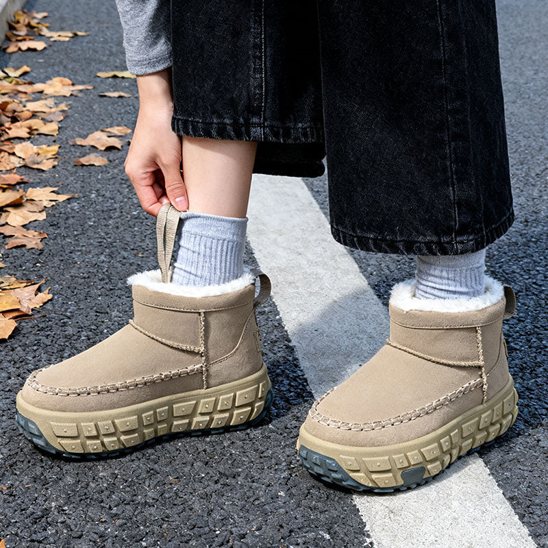 Damen Winterboots Rutschfest Flauschig Warm