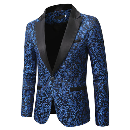 Eleganter Samt Blazer Herren Moderner Chic