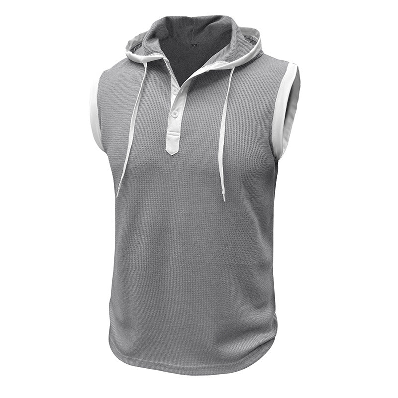 Herren Funktionsshirt Kurzarm Kapuze Sportlich