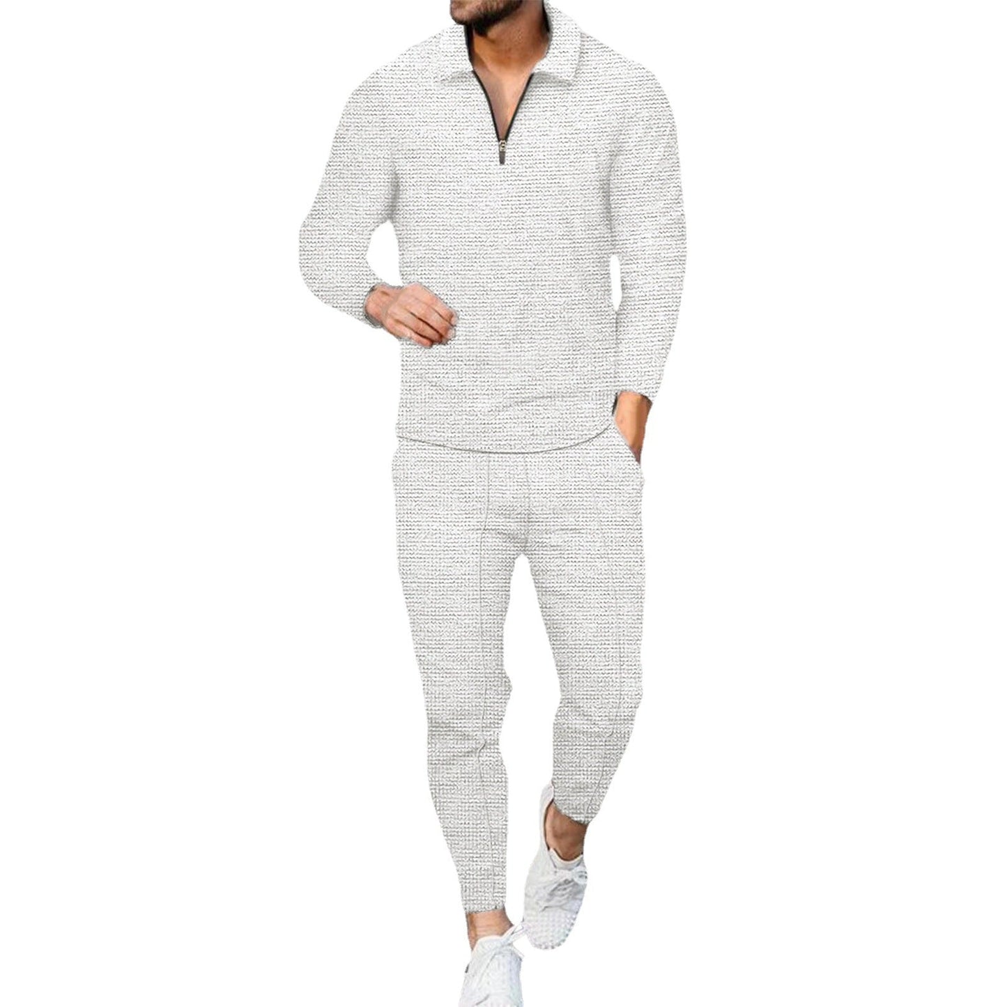 Herren Freizeit-Set mit hohem Kragen Modern Elegant