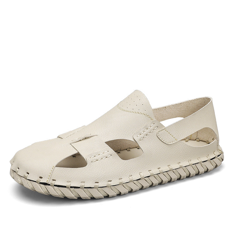 Damen Sandalen Leder Sommer Schuhe Comfort