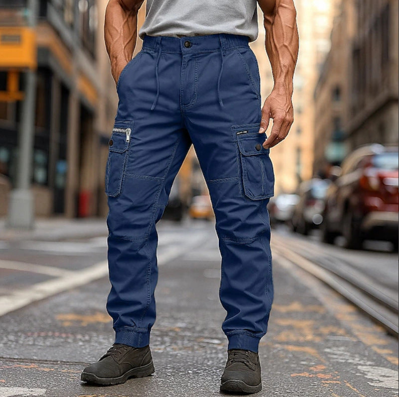Herren Cargo-Hose Vieltaschen Flexibel Bequem