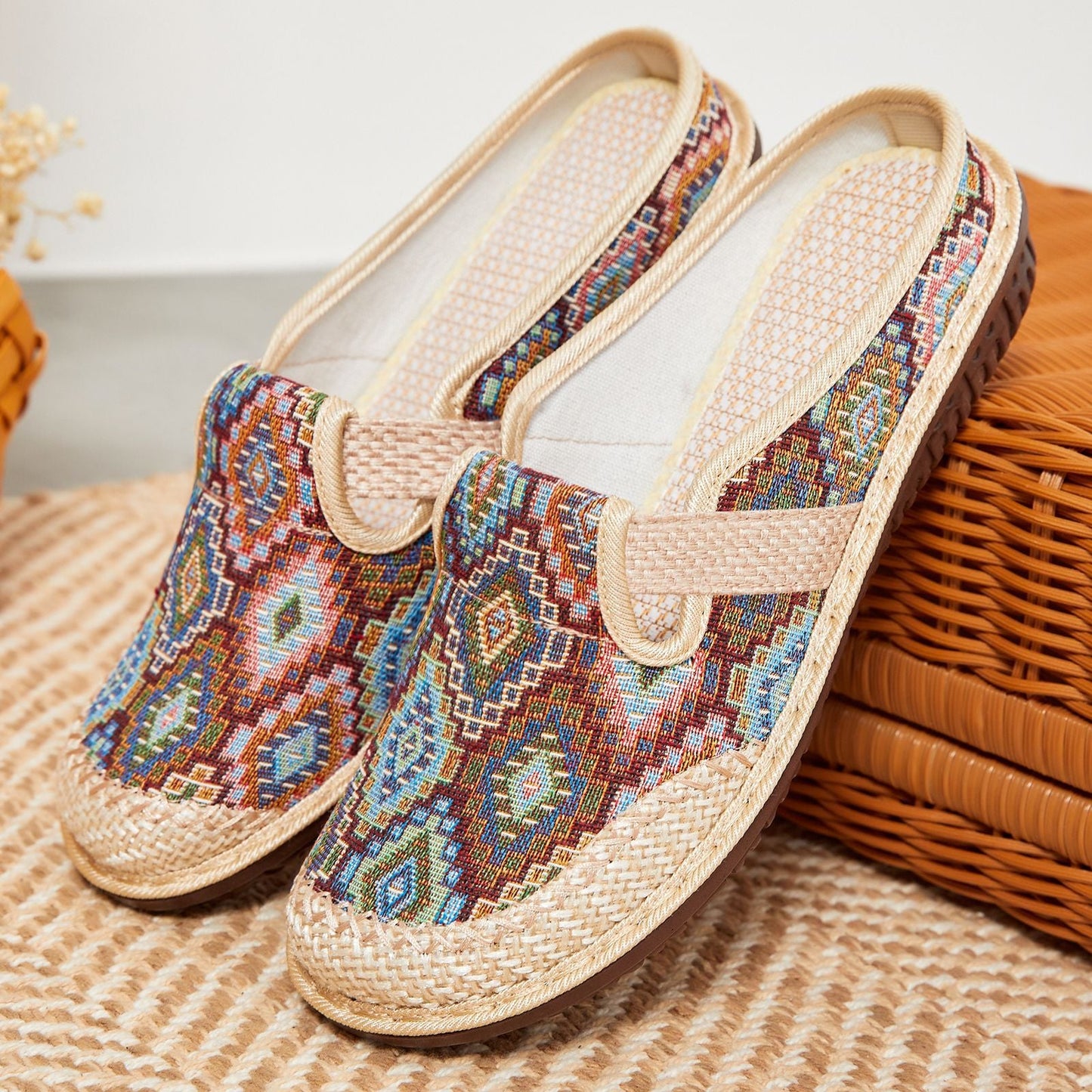 Damen Clogs Bequem Bunt Flexible Riemen Damen Schuhe