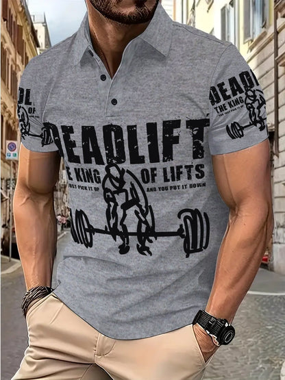 Herren Poloshirt Sportlich Mit Motivdruck Berlin Style