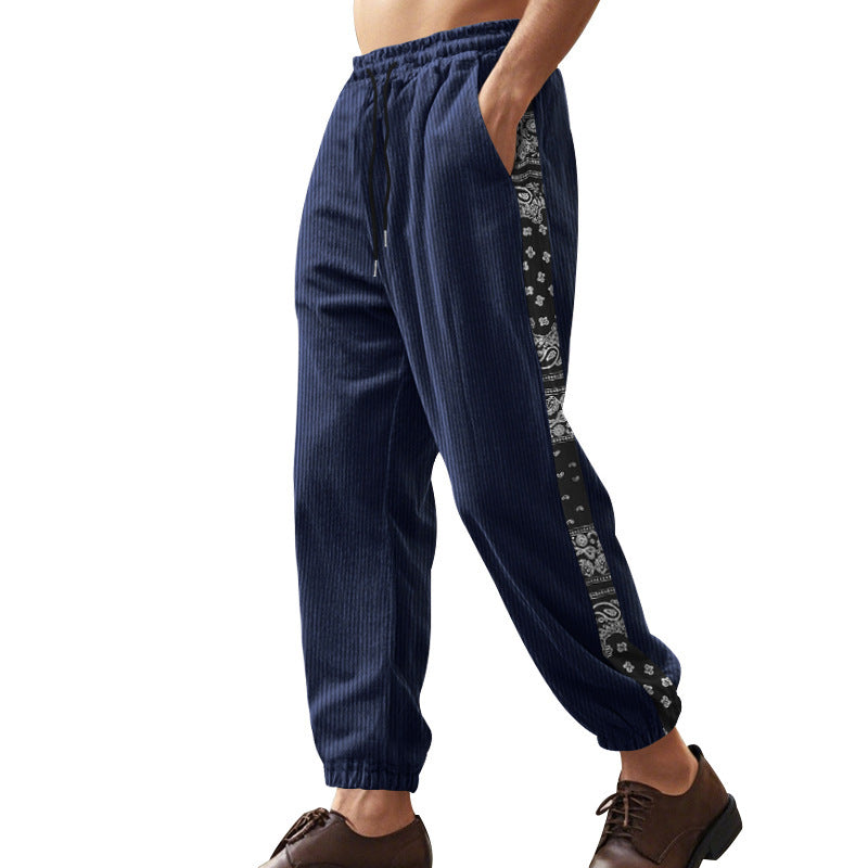 Herren Freizeithose Modern mit Muster Seitenstreifen