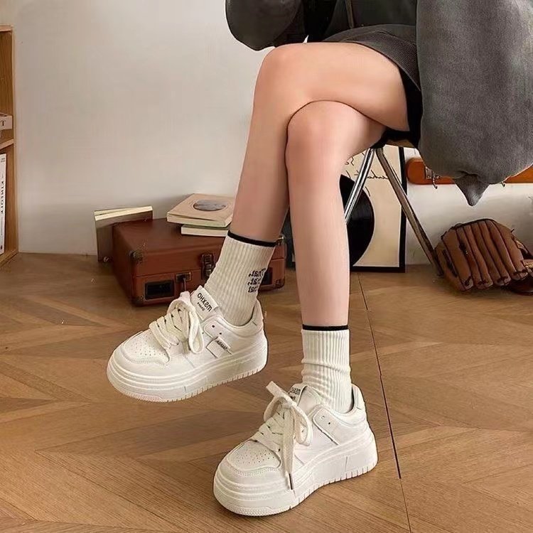 Damen Sneaker Plattform Schuhe Sportlich Komfortabel