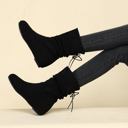 Damen Stiefeletten Rutschfest Elastisch Schick