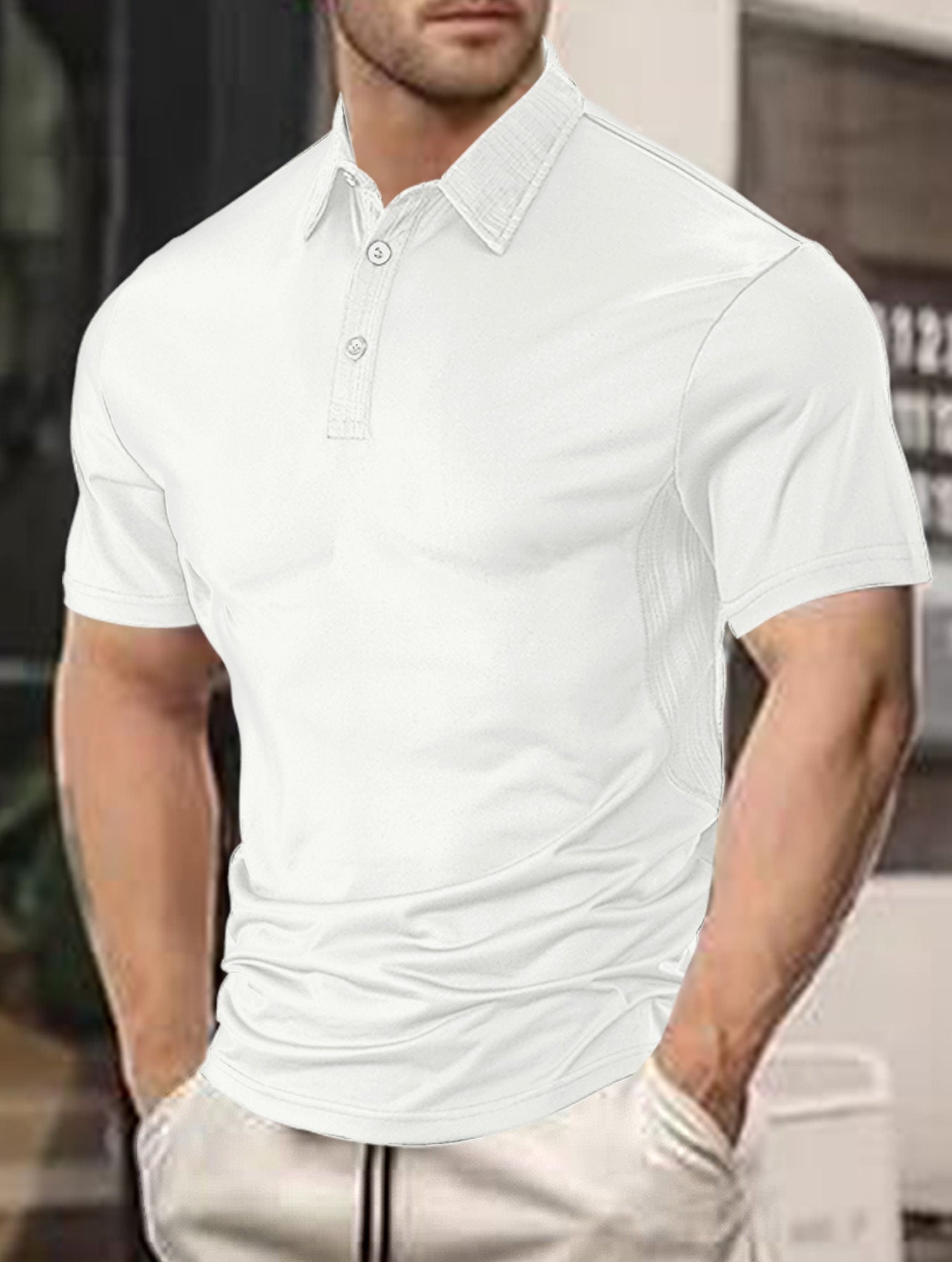 Herren Poloshirt Sportlich Funktionell Modern