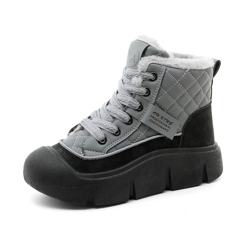 Damenschuhe Winterstiefel Warm Kuschelig Rutschfest