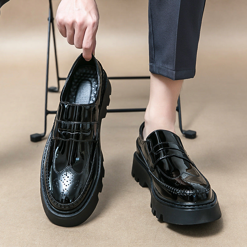 Damen Slipper Lässig Glänzend Lack Schuhe Bequem