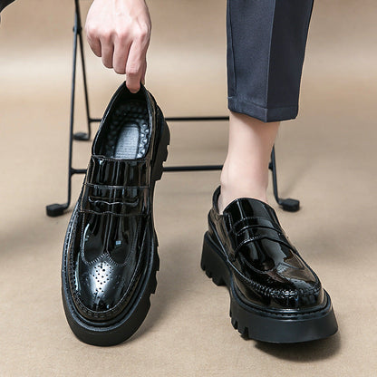 Damen Slipper Lässig Glänzend Lack Schuhe Bequem