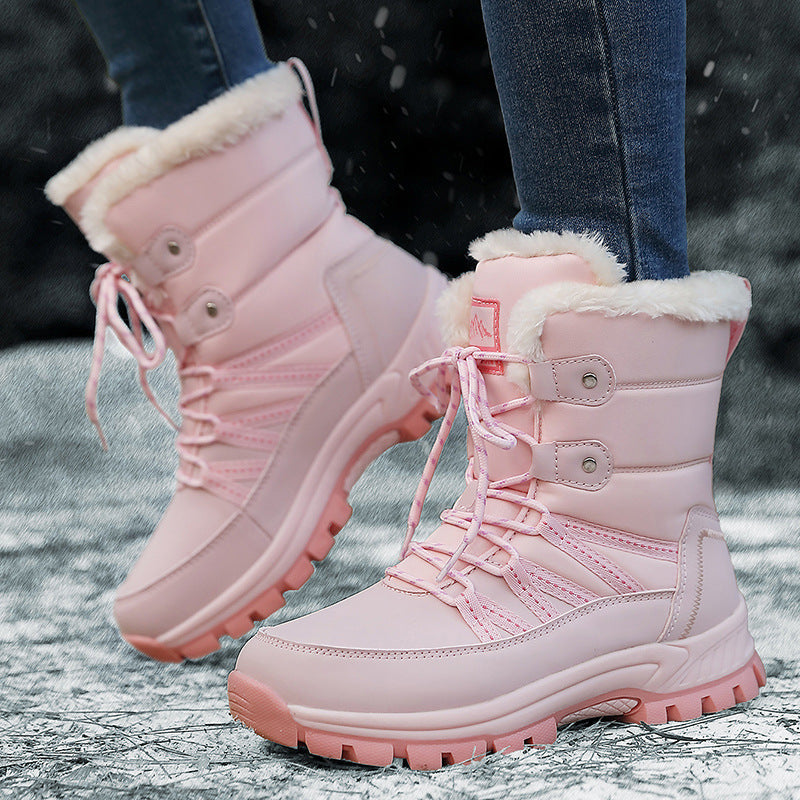 Damen Winterstiefel Gefüttert Warm Rutschfest Isolierend - BerlinGlamour
