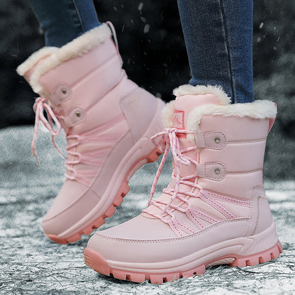 Damen Winterstiefel Gefüttert Warm Rutschfest Isolierend - BerlinGlamour