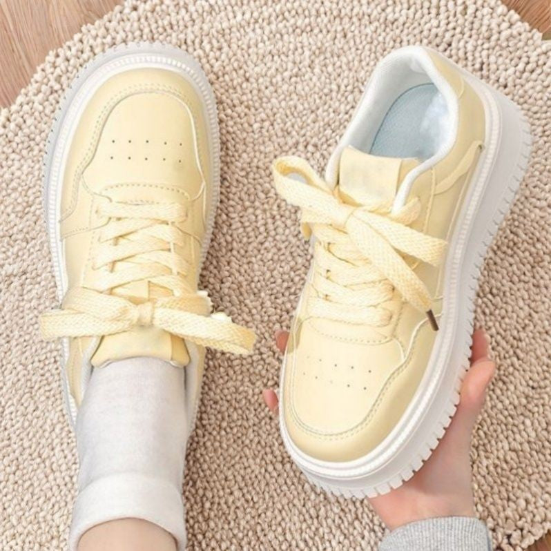 Damen Sneaker Dicke Sohle Atmungsaktiv Sportlich - BerlinGlamour