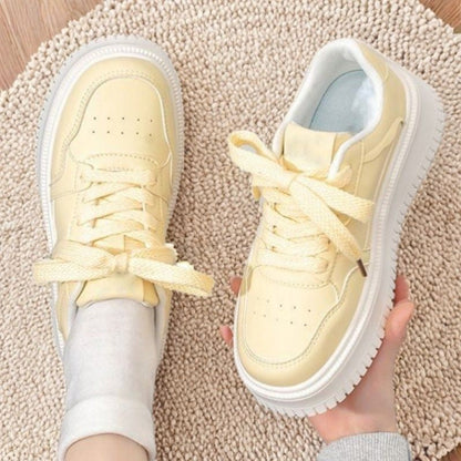 Damen Sneaker Dicke Sohle Atmungsaktiv Sportlich - BerlinGlamour