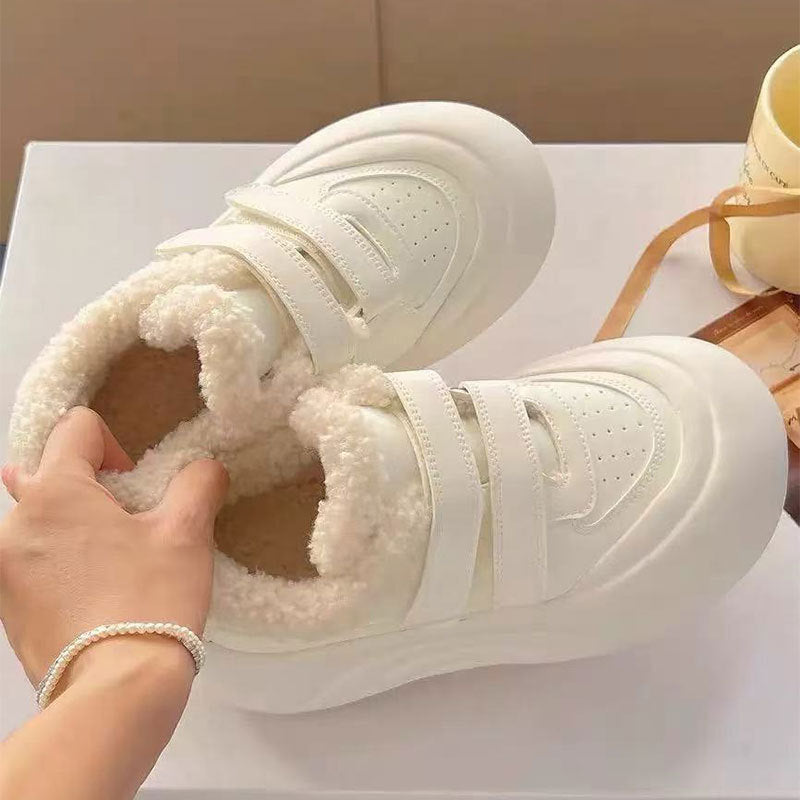 Damen Sneaker Warm Plüsch Innenfutter Komfort Schuhe