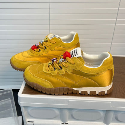Damen Sneaker Bequem Schnüren Fashion Schuhe