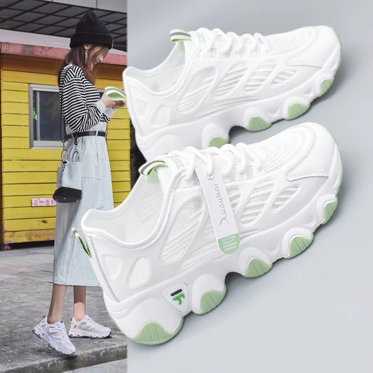 Damen Sneaker Bequem Atmungsaktiv Chunky Style