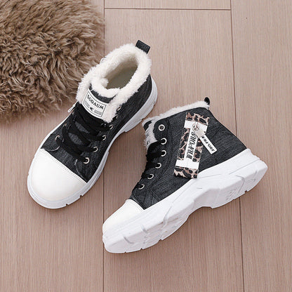 Damen Sneaker Hoch Warm Innenfutter Robust
