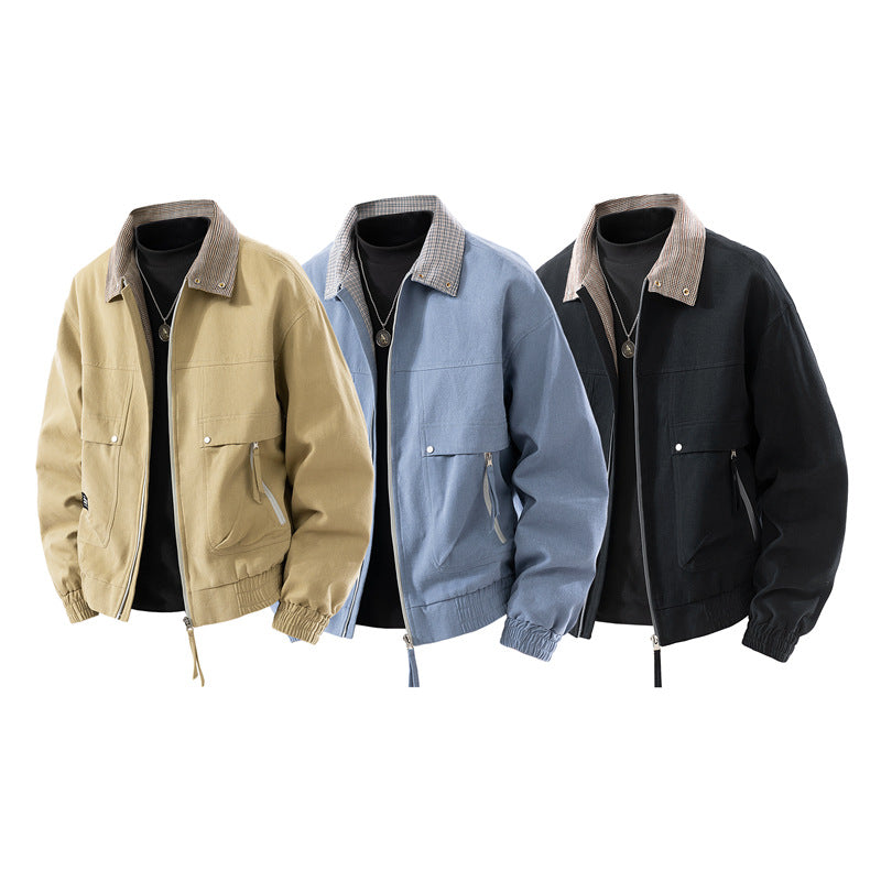 Herren Jacke Casual Modern Arbeitsjacke - BerlinGlamour