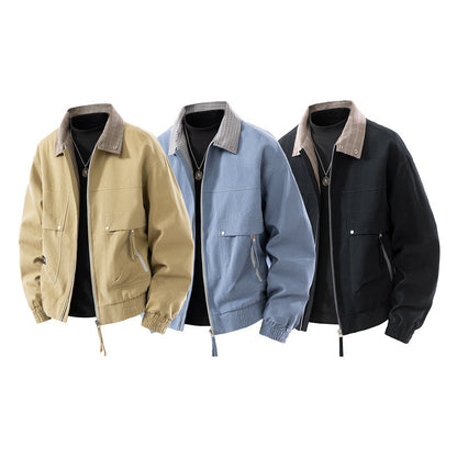 Herren Jacke Casual Modern Arbeitsjacke - BerlinGlamour