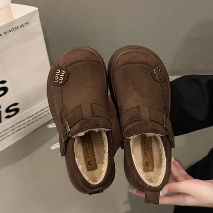 Damen Clogs Bequem Schnallenverschluss Dicker Boden