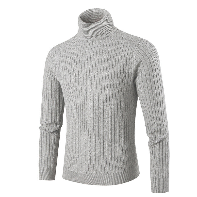 Herren Rollkragenpullover Strick Modern Style