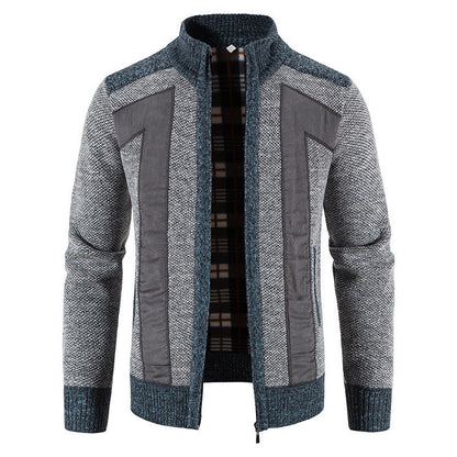 Herren Strickjacke Modern Slim Fit mit Reißverschluss