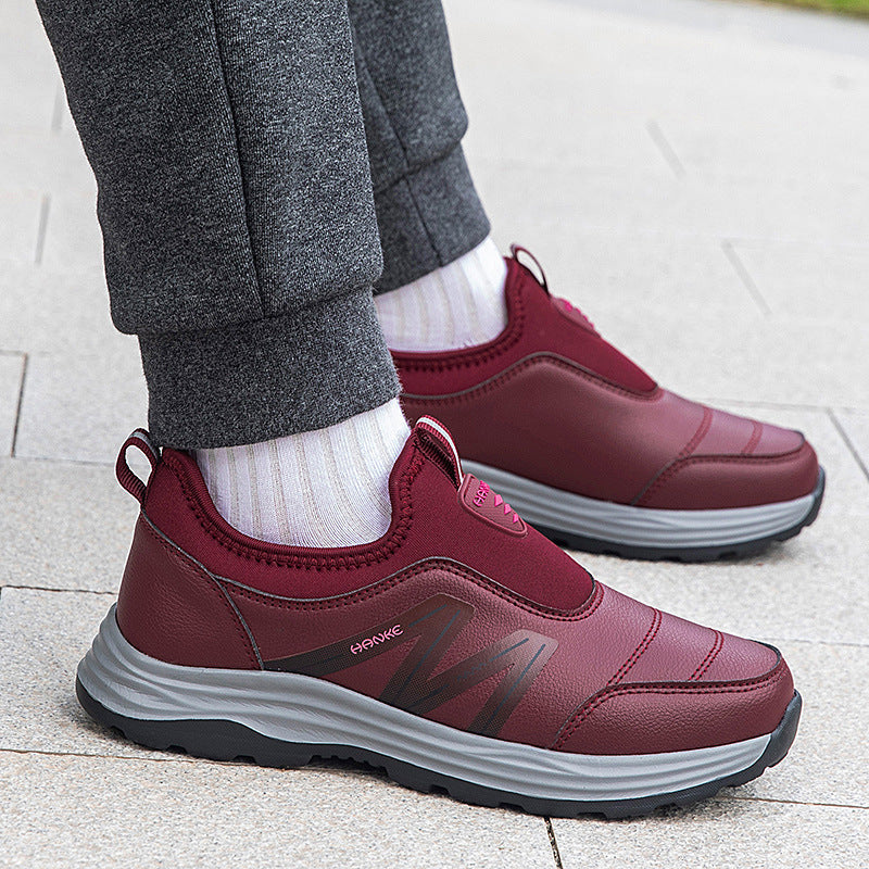 Damen Sneaker Slip On Bequem Rutschfest Flexibel