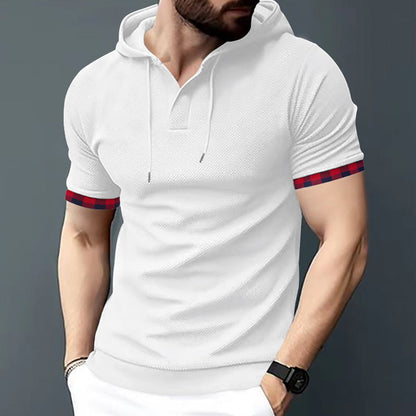Herren Hoodie Kurzarm Sportlich Trendig