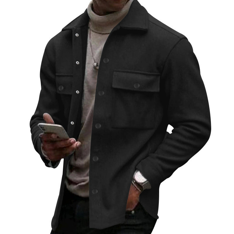 Herren Überziehjacke Modern mit Taschen Wasserdicht