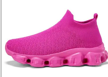 Damen Laufschuhe Atmungsaktiv Strick Schwarz Sport