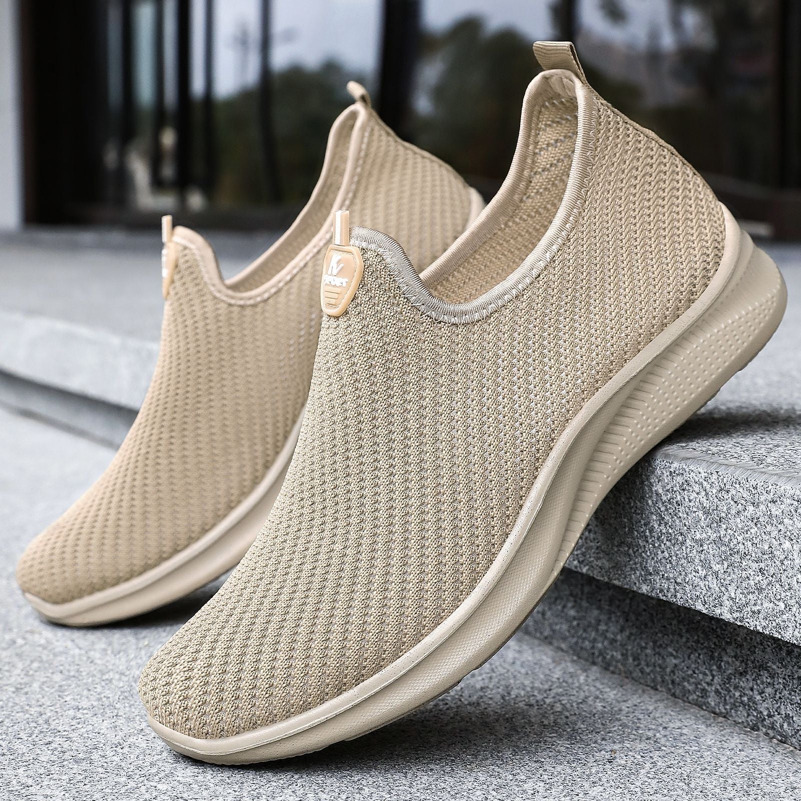 Damen Sportschuhe Knit Sneaker Atmungsaktiv Leicht - BerlinGlamour