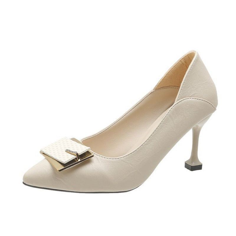 Damen Pumps Elegante High Heels mit Schmuckdetail