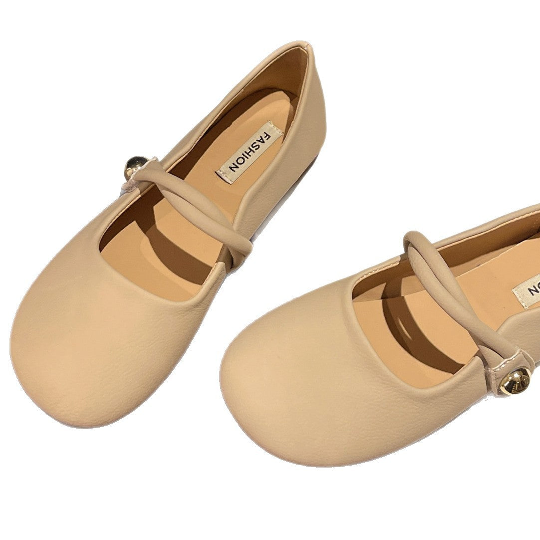 Damen Ballerinas mit Riemchen und weicher Sohle KomfortSchuhe