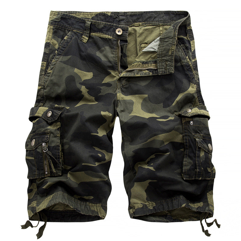 Herren Cargoshorts Camouflage Multifunktional
