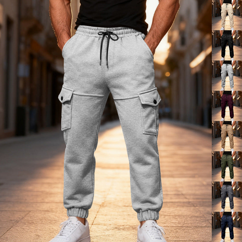 Herren Cargo Jogginghose Elastisch Bequem Sportlich - BerlinGlamour