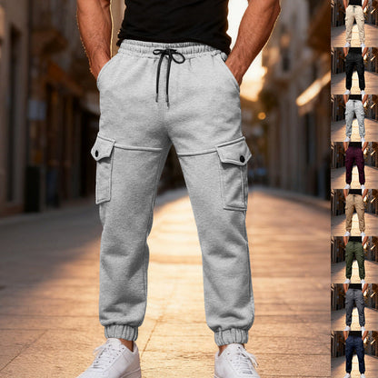 Herren Cargo Jogginghose Elastisch Bequem Sportlich - BerlinGlamour