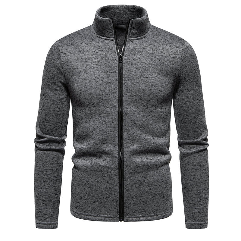 Herren Fleecejacke Warm mit Reißverschluss Hochkragen