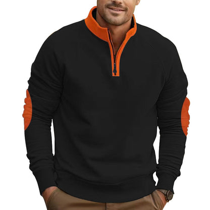 Herren Stehkragen Pullover Sportlich Modern