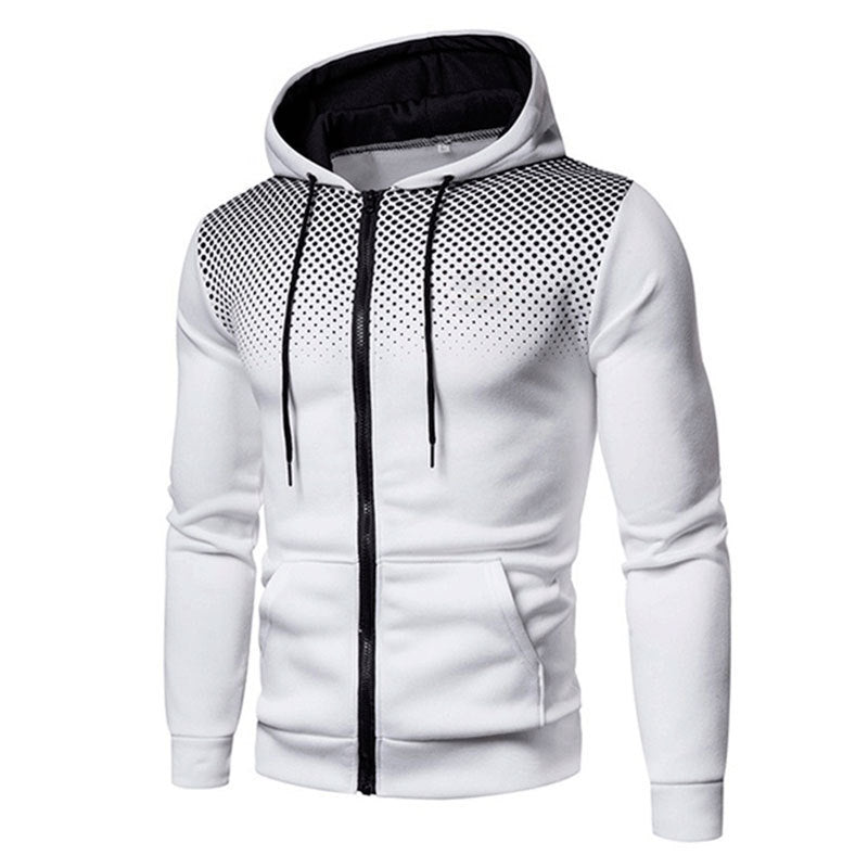 Herren Kapuzenjacke Sportlich mit Reißverschluss und Taschen
