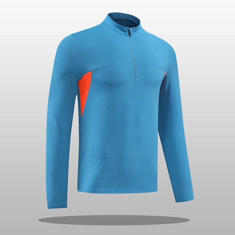 Herren Thermoshirt Funktionsshirt Stehkragen Reißverschluss Sportlich