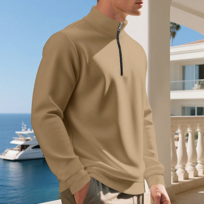 Herren Sportpullover atmungsaktiv mit Reißverschluss Modern